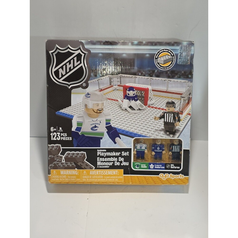 Buildable Playmaker Set NHL Alex Ovechkin and Corey Crawford Hockey Figures NIB